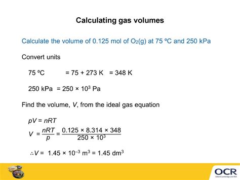 The Ideal Gas Equation Online Presentation