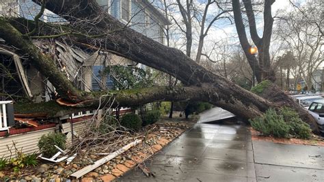 Sacramento residents clean up severe damage after recent storm