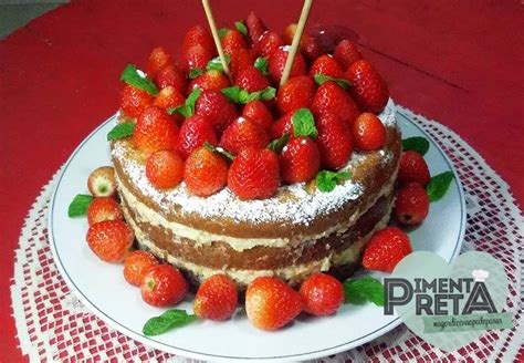 Pimenta Preta Naked Cake De Castanha De Caj