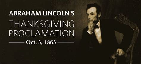 Abraham Lincoln’s 1863 Thanksgiving Proclamation