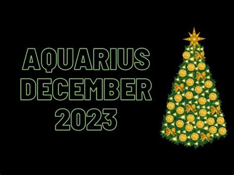 AQUARIUS ANG MGA SAGOT NA HINIHINTAY MO NGAYONG DECEMBER 2023 YouTube