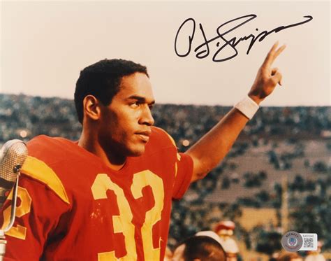 O J Simpson Signed USC Trojans 8x10 Photo Beckett Pristine Auction