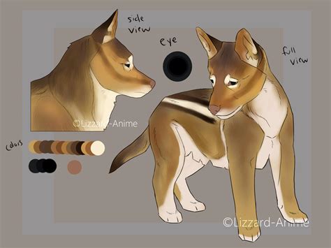 Dog Character Design Ref Sheet For Sale By Lizzarddraws On Deviantart