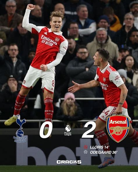 Cracks On Twitter 𝙁𝙄𝙉𝘼𝙇 Tottenham 0 2 Arsenal Arsenal Se Lleva El Derbi Del Norte De