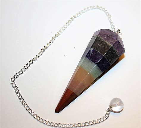 Gemstones Chakra Bonded Healing Reiki Stone Pendulum At Rs Piece