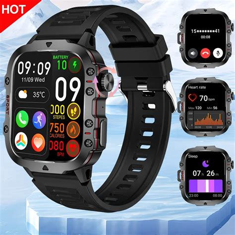 Smartwatch Bluetooth Para Homens Smartwatch Esportivo Rastreador De