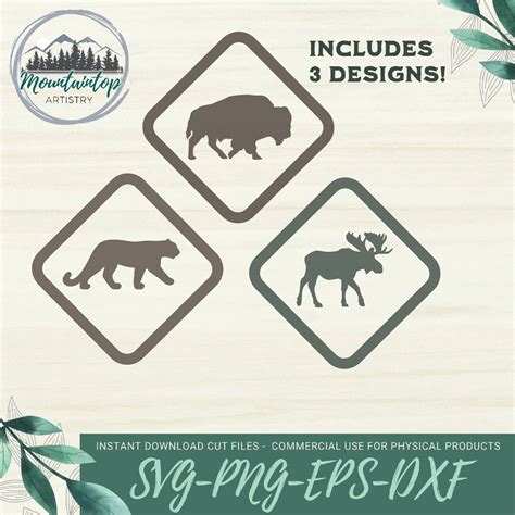 Wildlife Crossing Signs SVG, Wildlife Conservation, Animal Crossing ...