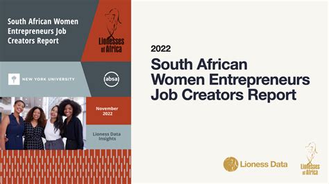 2nd South African Women Entrepreneurs Job Creators Survey Reports Key