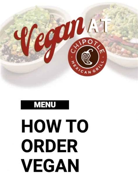 Chipotle Vegan Menu Options - World of Vegan