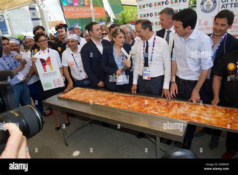 Italy Milan Expo 2015 Proclamation Of The Guinness Book Of Records The Worlds Longest