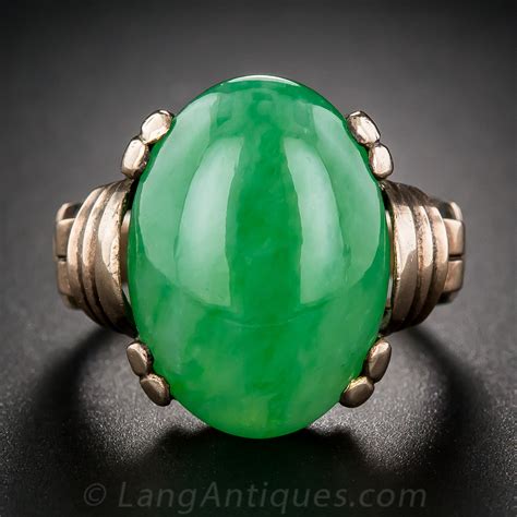 Natural Burmese Jade Ring