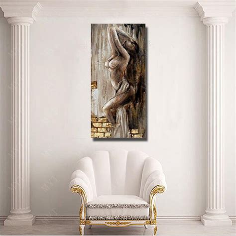 Modern Abstract Handpainted Nude Female Body Oil Canvas Art Weposters