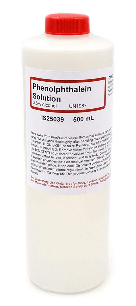 Phenolphthalein Indicator 500ml Ar Chemical Plus