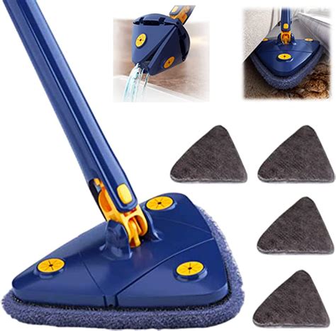 Amazon Keqin Mop Telescopic Triangle 360 Rotating Adjustable