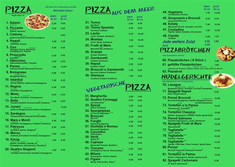 Pizzeria La Palma Speisekarte Pdf Docdroid