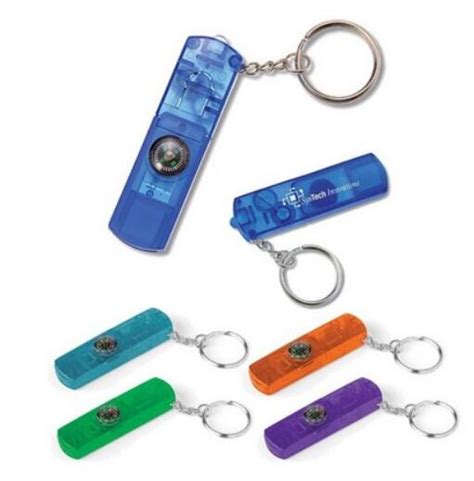 Compass Light Whistle Keyring Giftarget Inc