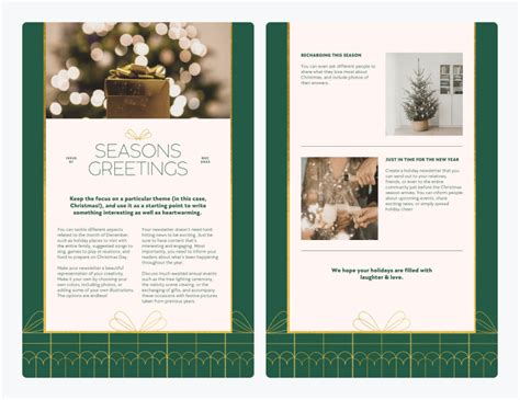 8 Christmas Newsletter Ideas Examples Templates