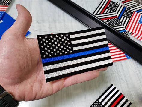 Thin Blue Line Flag Sticker Bundle / High Intensity Reflective / Window ...