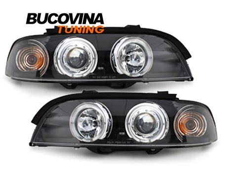 Faruri Angel Eyes Led Compatibile Cu Bmw Seria E