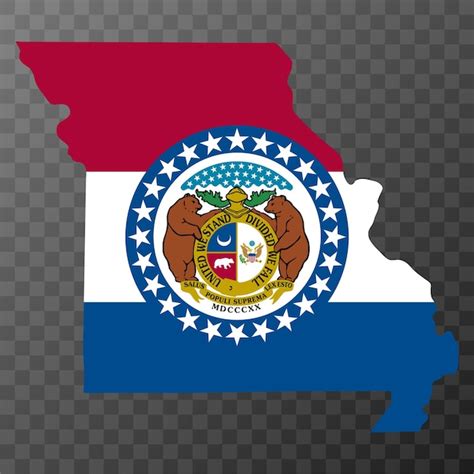 Premium Vector Missouri State Flag Vector Illustration