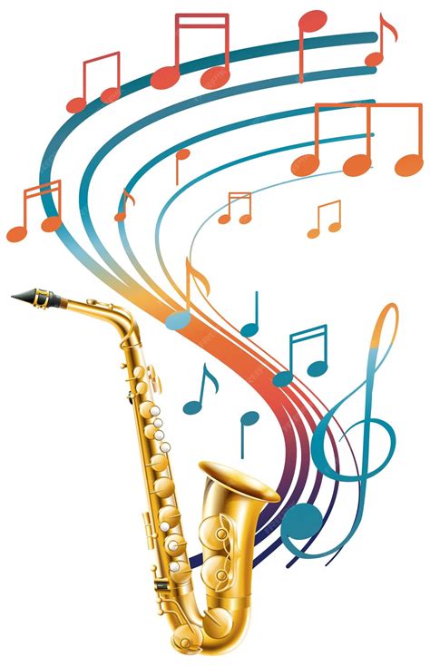 Saxophones Clipart Heart