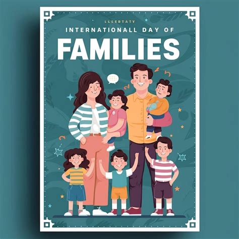 Premium Photo | International Day Of Families Poster Design