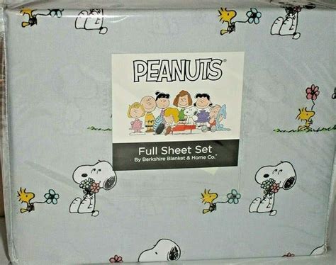 Peanuts Snoopy And Woodstock Spring Flowers Queen Sheet Set By Berkshire Gray Home