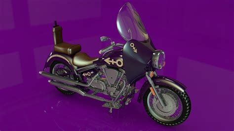 Prince Purple Rain Bike 3D model | CGTrader