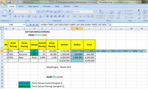 Rumus Excel Mencari Diskon - Microsoft