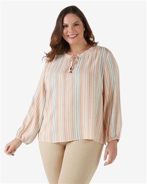 Riachuelo Bata Plus Size Feminina Amarra O Listras Bege Filipa