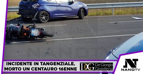 Scontro Auto Moto In Tangenziale Morto Un Centauro Enne Gravi