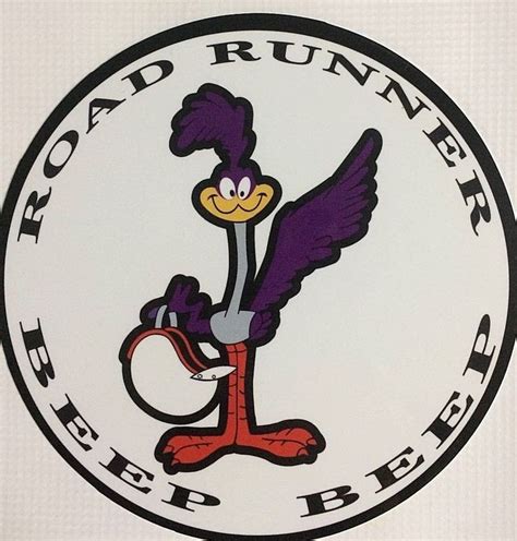 Road Runner Beep Beep 7 Round Metal Sign Road Runner Vintage Metal Signs Classic Cars