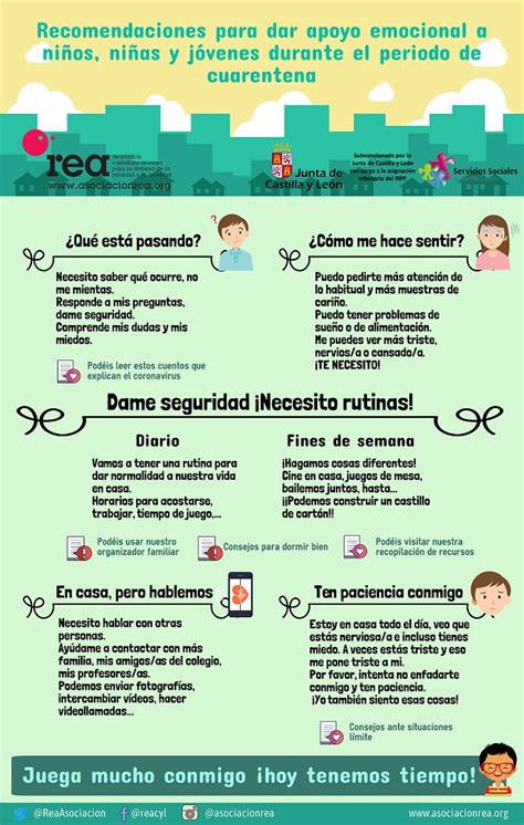 Recomendaciones para dar apoyo emocional a niños niñas y adolescentes