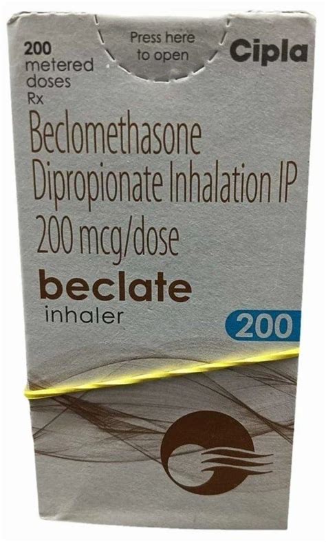 200 Mcg Beclomethasone Dipropionate Inhaler At Rs 600 Beclomethasone