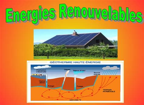 Energies renouvelables géothermie et solaire Vive les SVT