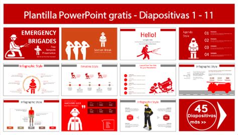 Plantilla Powerpoint Brigada De Emergencia Plantillas Power Point Gratis