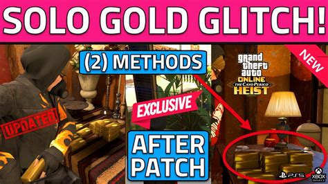 Methods Solo Door Glitch How To Get Gold In Cayo Perico Heist Gta