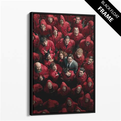 Money Heist Poster Canvas Art Money Heist Netflix Large Wall Etsy