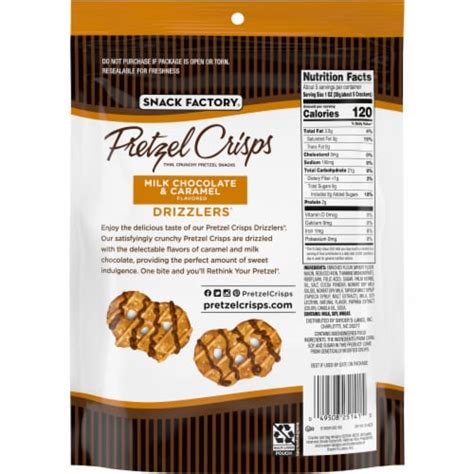 Snack Factory Pretzel Crisps Drizzlers Milk Chocolate Caramel