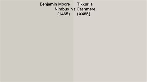 Benjamin Moore Nimbus Vs Tikkurila Cashmere X Side By Side