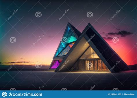 Contemporary Architecture Design Modern Hotel or House Building Exterior Stock Illustration ...