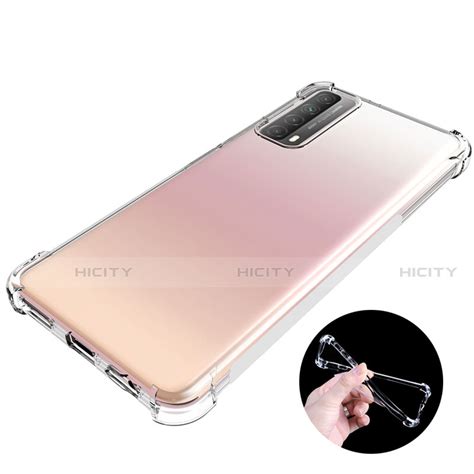 Funda Silicona Ultrafina Transparente Para Huawei Y7a Claro