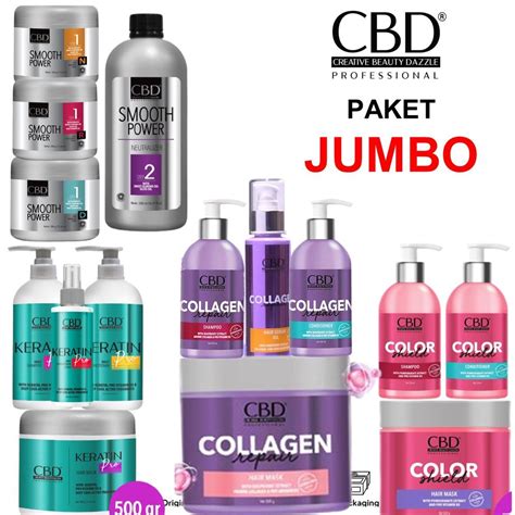 Jual Paket CBD Ukuran Besar Keratin Pro Collagen Color Smoothing Power