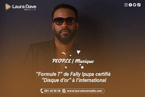 PEOPLE Musique Formule 7 de Fally Ipupa certifié Disque d or à