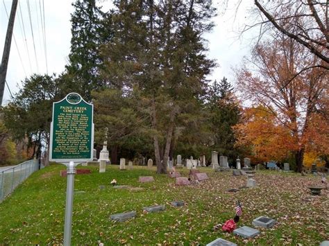 Paint Creek Cemetery Historical Marker