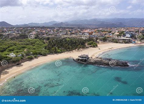 Aerial View Of Tarrafal Beach In Santiago Island In Cape Verde Cabo