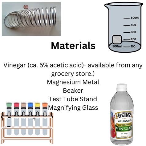 Chemistry Exothermic Reaction Magnesium and Vinegar | Made By Teachers