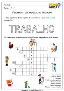 Atividades Sobre O Mundo Do Trabalho Para Eja - 10 Atividades para o Dia Mundial do Trabalho