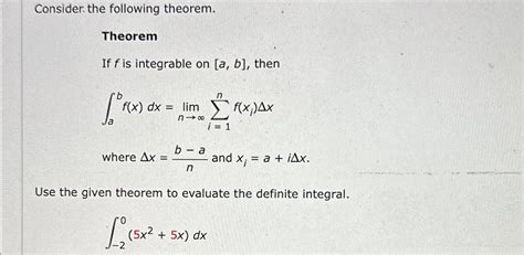 Solved Consider The Following Theorem TheoremIf F Is Chegg