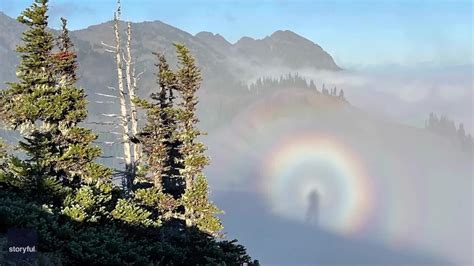 Hiker Captures Bizarre Rainbow Halo Illusion in Washington's Olympic ...